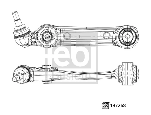 Control/Trailing Arm, wheel suspension